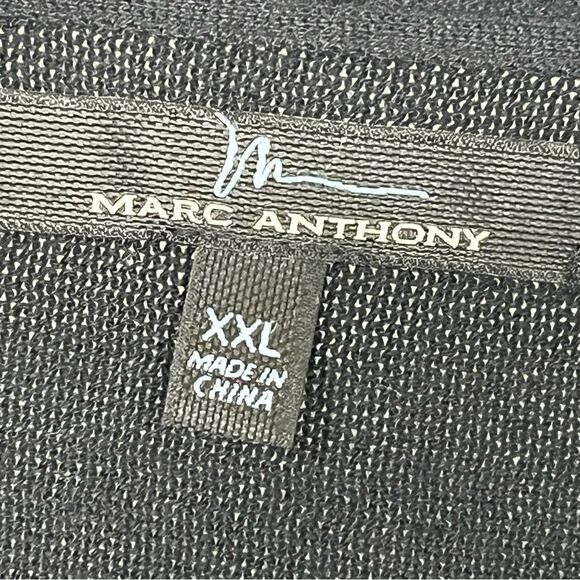 Marc Anthony Black Horizontal Striped Crew Neck Long Sleeve Sweater Men's XXL - Picture 4 of 6